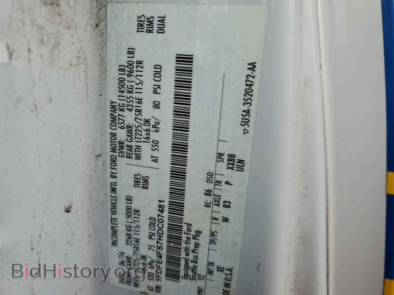 2017 FORD ECONOLINE - VIN: 1FDFE4FS7HDC07481 - Photo 10