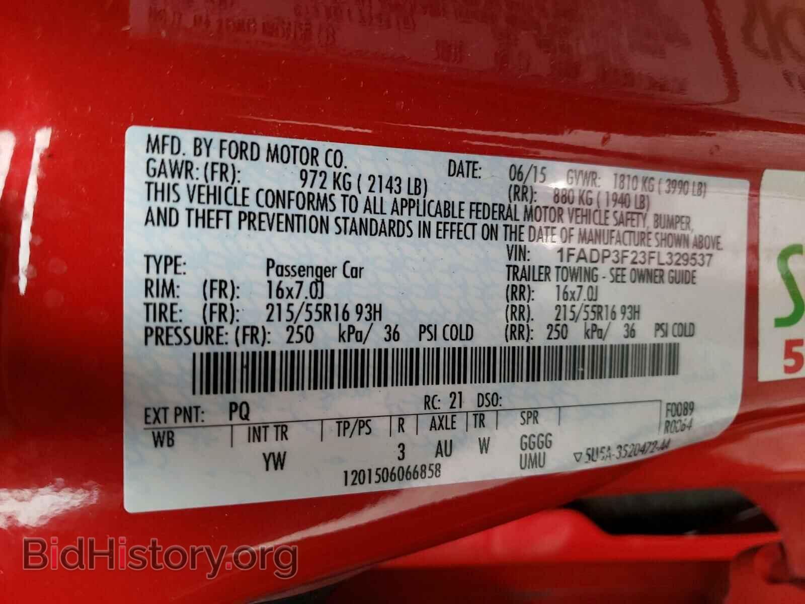 2015 FORD FOCUS - VIN: 1FADP3F23FL329537 - Фото 10