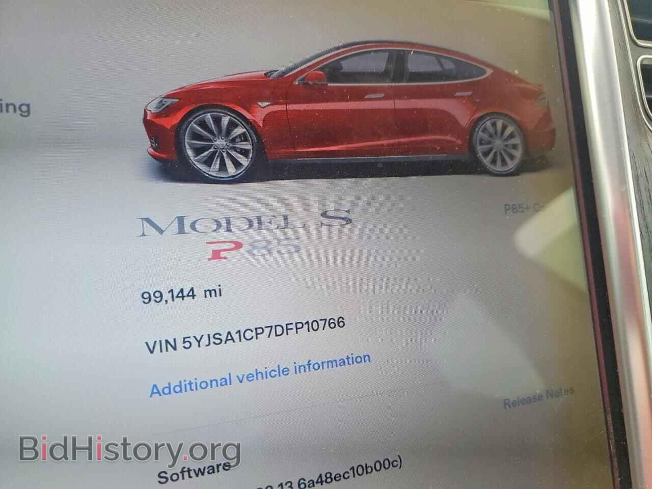 2013 TESLA MODEL S - VIN: 5YJSA1CP7DFP10766 - Photo 9