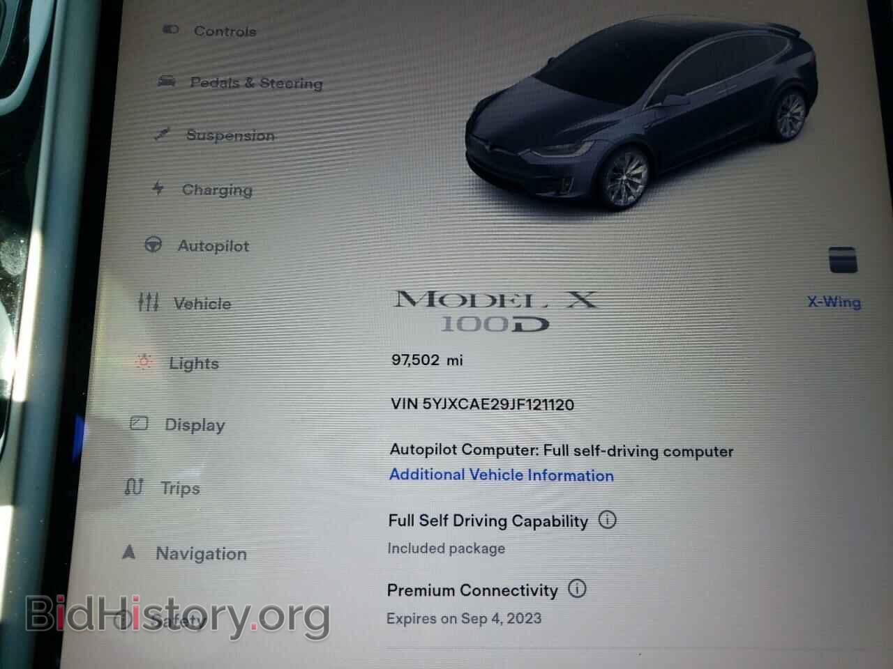 2018 TESLA MODEL X - VIN: 5YJXCAE29JF121120 - Photo 9