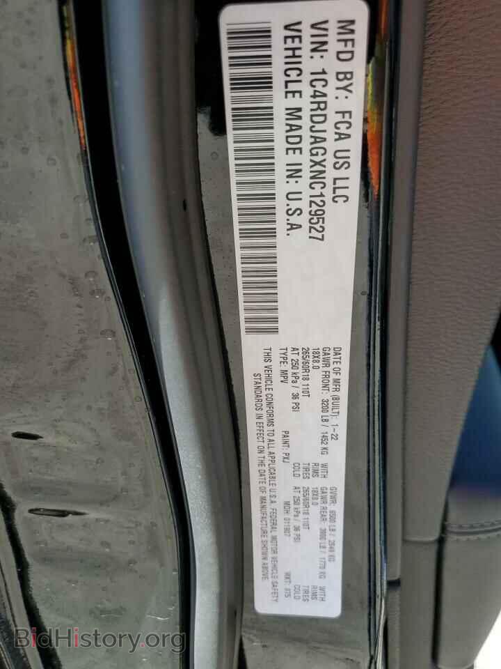 2022 DODGE DURANGO - VIN: 1C4RDJAGXNC129527 - Фото 10