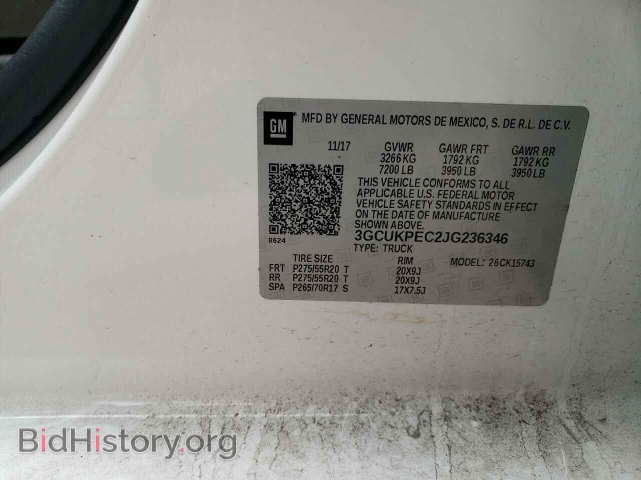 2018 CHEVROLET SILVERADO - VIN: 3GCUKPEC2JG236346 - Фото 10