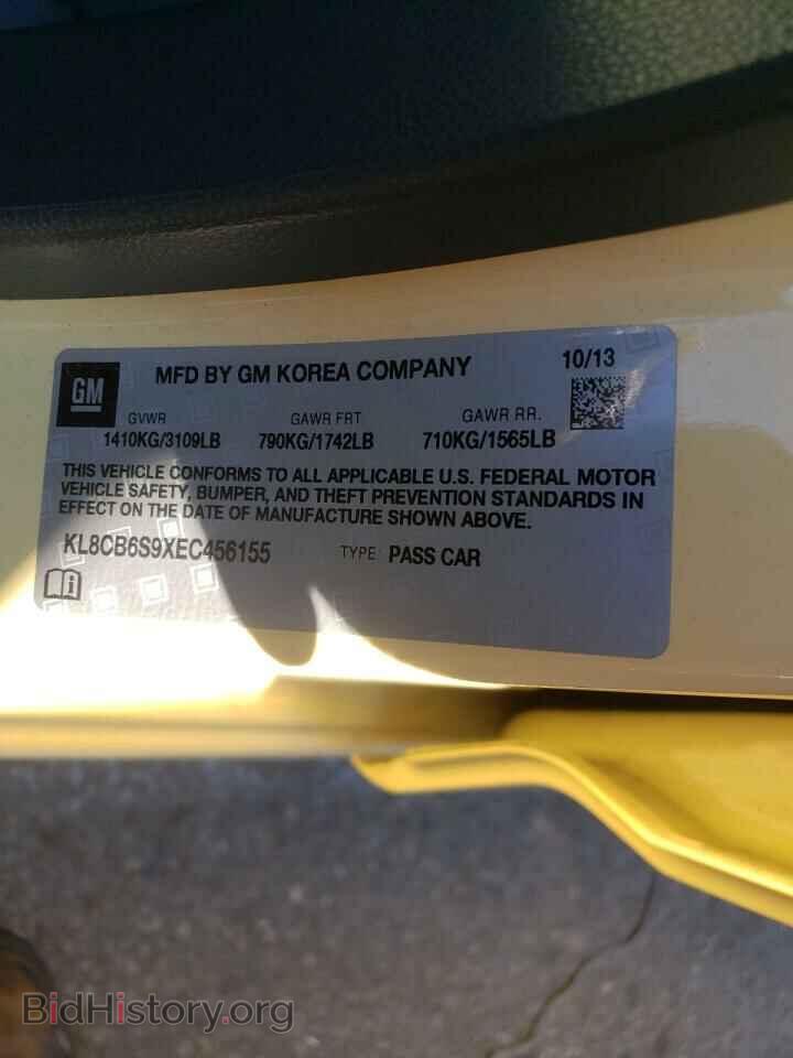 2014 CHEVROLET SPARK - VIN: KL8CB6S9XEC456155 - Фото 10