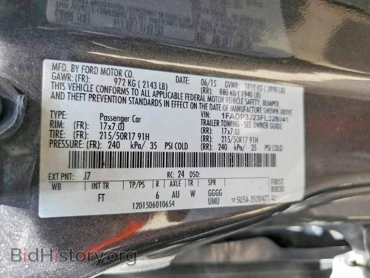 2015 FORD FOCUS - VIN: 1FADP3J23FL328041 - Photo 12