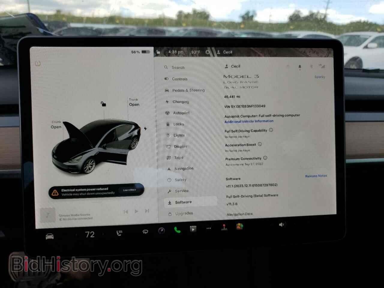 2022 TESLA MODEL 3 - VIN: 5YJ3E1EB3NF133049 - Photo 9