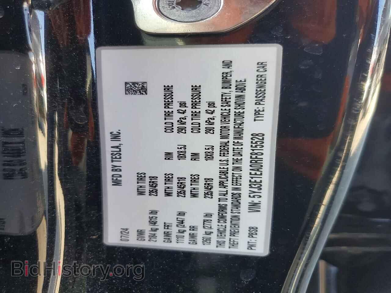 2024 TESLA MODEL 3 - VIN: 5YJ3E1EA0RF815528 - Photo 13