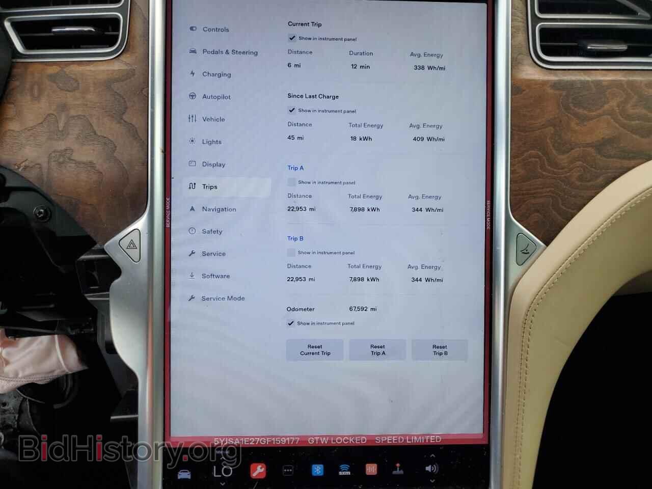 2016 TESLA MODEL S - VIN: 5YJSA1E27GF159177 - Photo 9