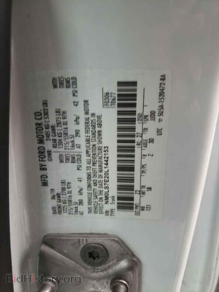 2020 FORD TRANSIT - VIN: NM0LS7E20L1442153 - Photo 10