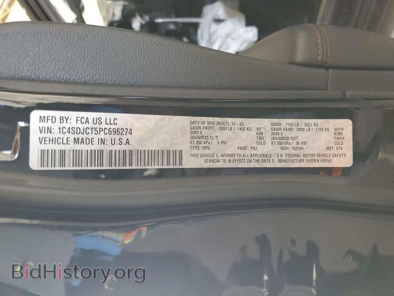 2023 DODGE DURANGO - VIN: 1C4SDJCT5PC696274 - Photo 13