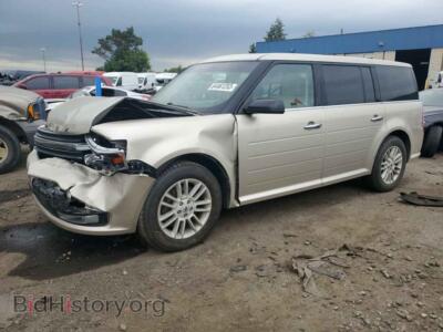 2018 Ford FLEX Flex SEL, gold — VIN 2FMGK5C84JBA08153, Copart