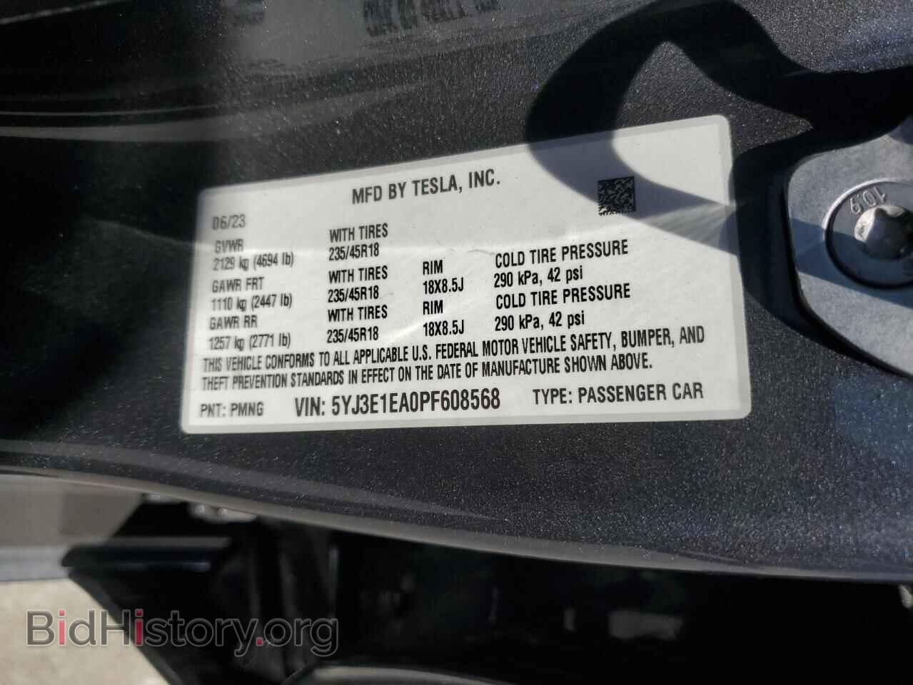2023 TESLA MODEL 3 - VIN: 5YJ3E1EA0PF608568 - Фото 13