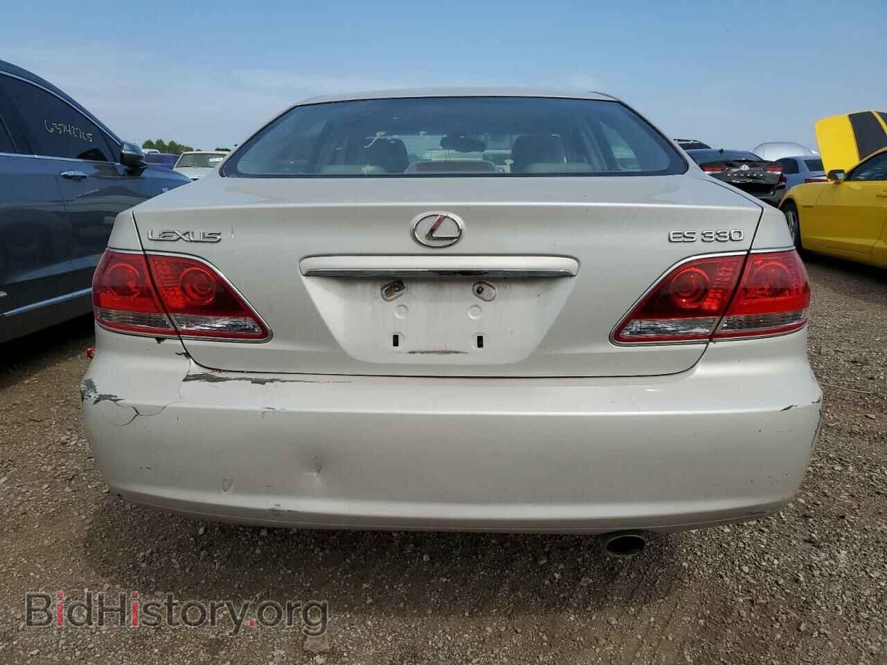 2005 LEXUS ES330 - VIN: JTHBA30G555110961 - Фото 6