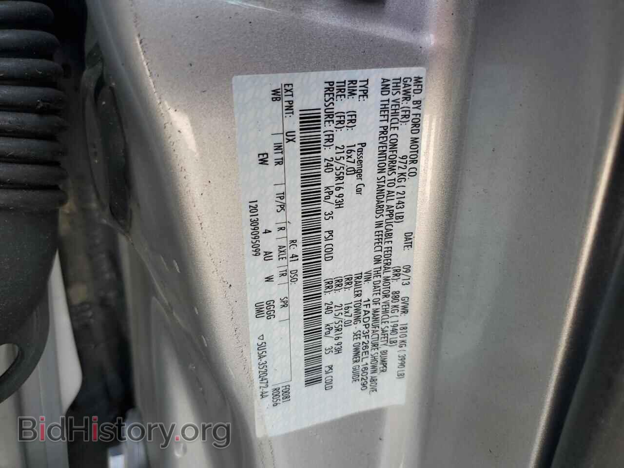 2014 FORD FOCUS - VIN: 1FADP3F26EL160290 - Фото 12