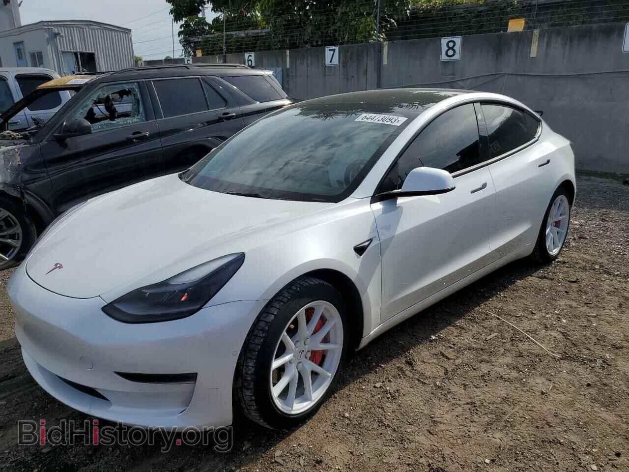 Photo 5YJ3E1EA7MF092673 - TESLA MODEL 3 2021