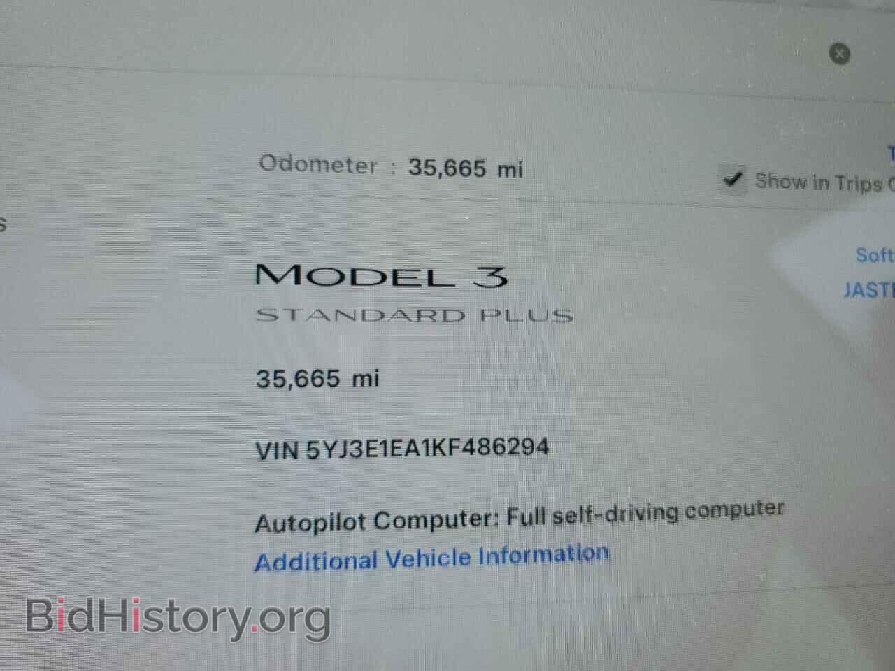2019 TESLA MODEL 3 - VIN: 5YJ3E1EA1KF486294 - Photo 9