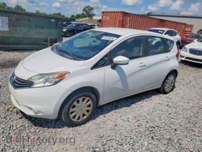2016 Nissan VERSA S Plus, white — VIN 3N1CE2CP0GL389452, Copart