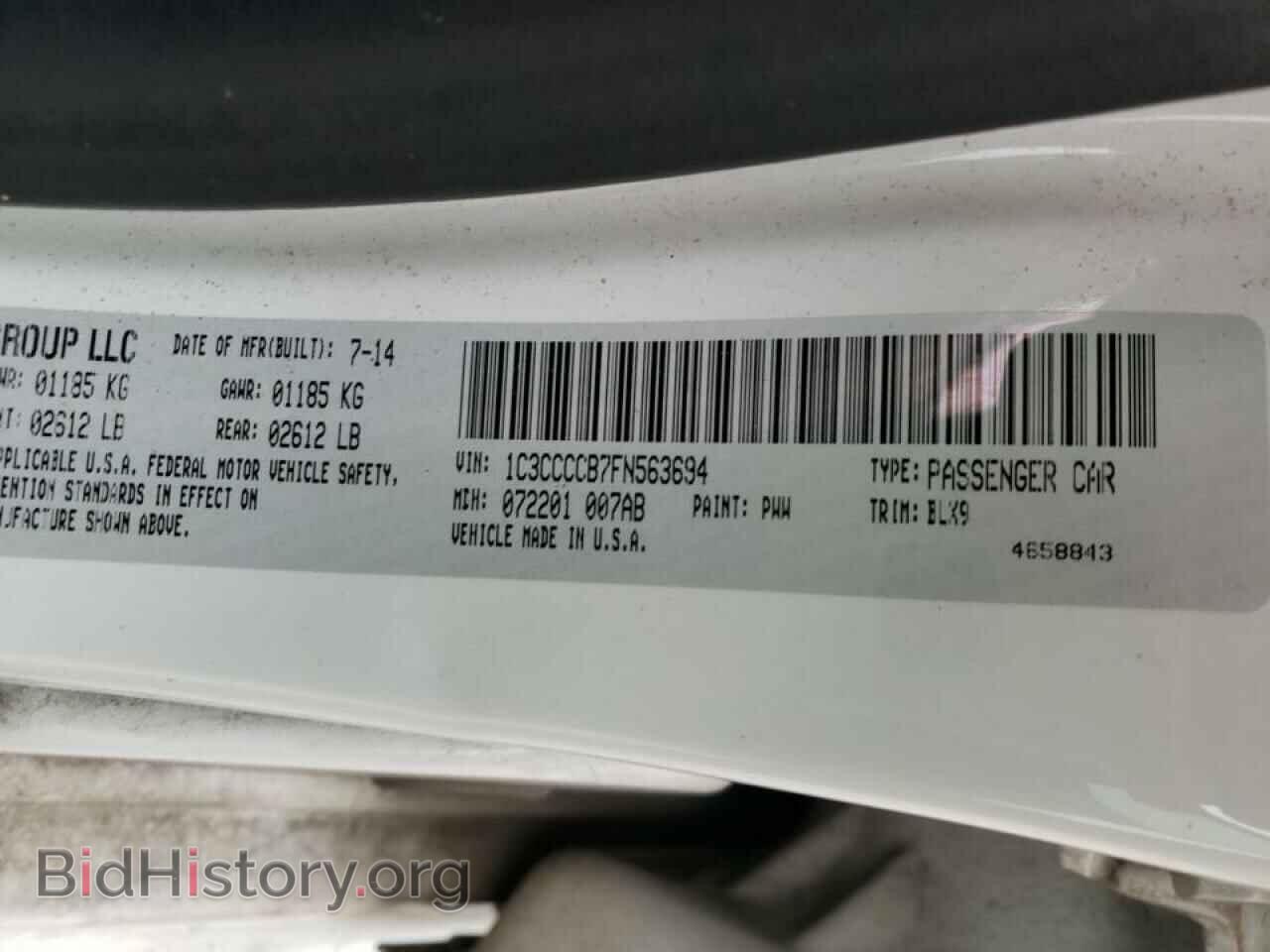 2015 CHRYSLER 200 - VIN: 1C3CCCCB7FN563694 - Фото 10