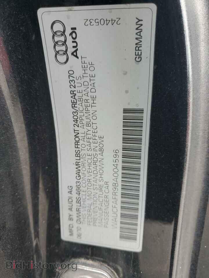 2011 AUDI A5 - VIN: WAUCFAFR9BA004596 - Фото 12