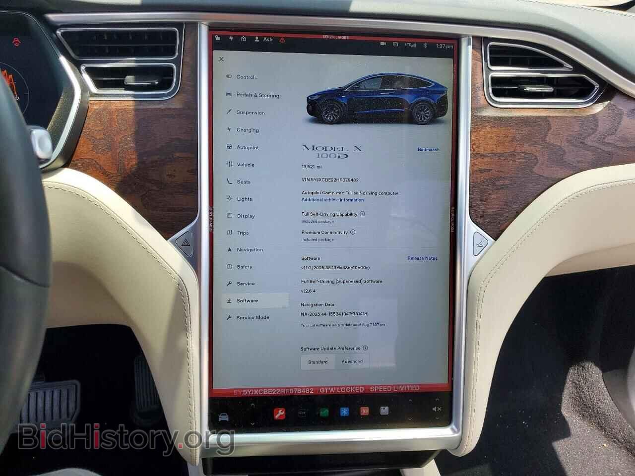 2017 TESLA MODEL X - VIN: 5YJXCBE22HF078482 - Photo 9