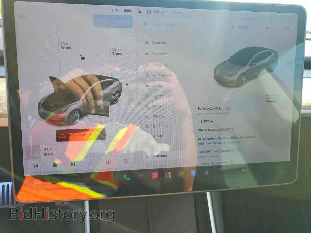 2018 TESLA MODEL 3 - VIN: 5YJ3E1EA2JF024339 - Photo 9