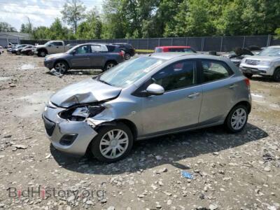 2013 Mazda 2 MAZDA2, серебристый — VIN JM1DE1KYXD0170562, Copart
