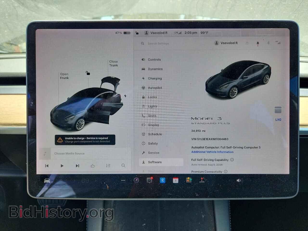2021 TESLA MODEL 3 - VIN: 5YJ3E1EAXMF064463 - Photo 9