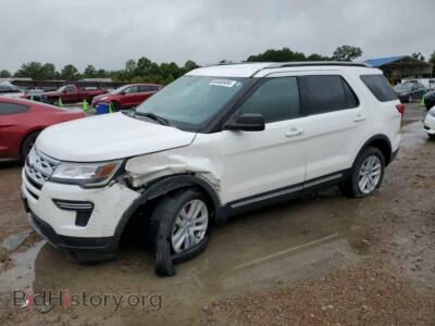 2019 Ford EXPLORER XLT, белый — VIN 1FM5K8DH4KGB04561, Copart