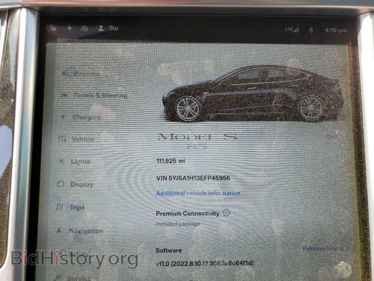 2014 TESLA MODEL S - VIN: 5YJSA1H13EFP45956 - Фото 9