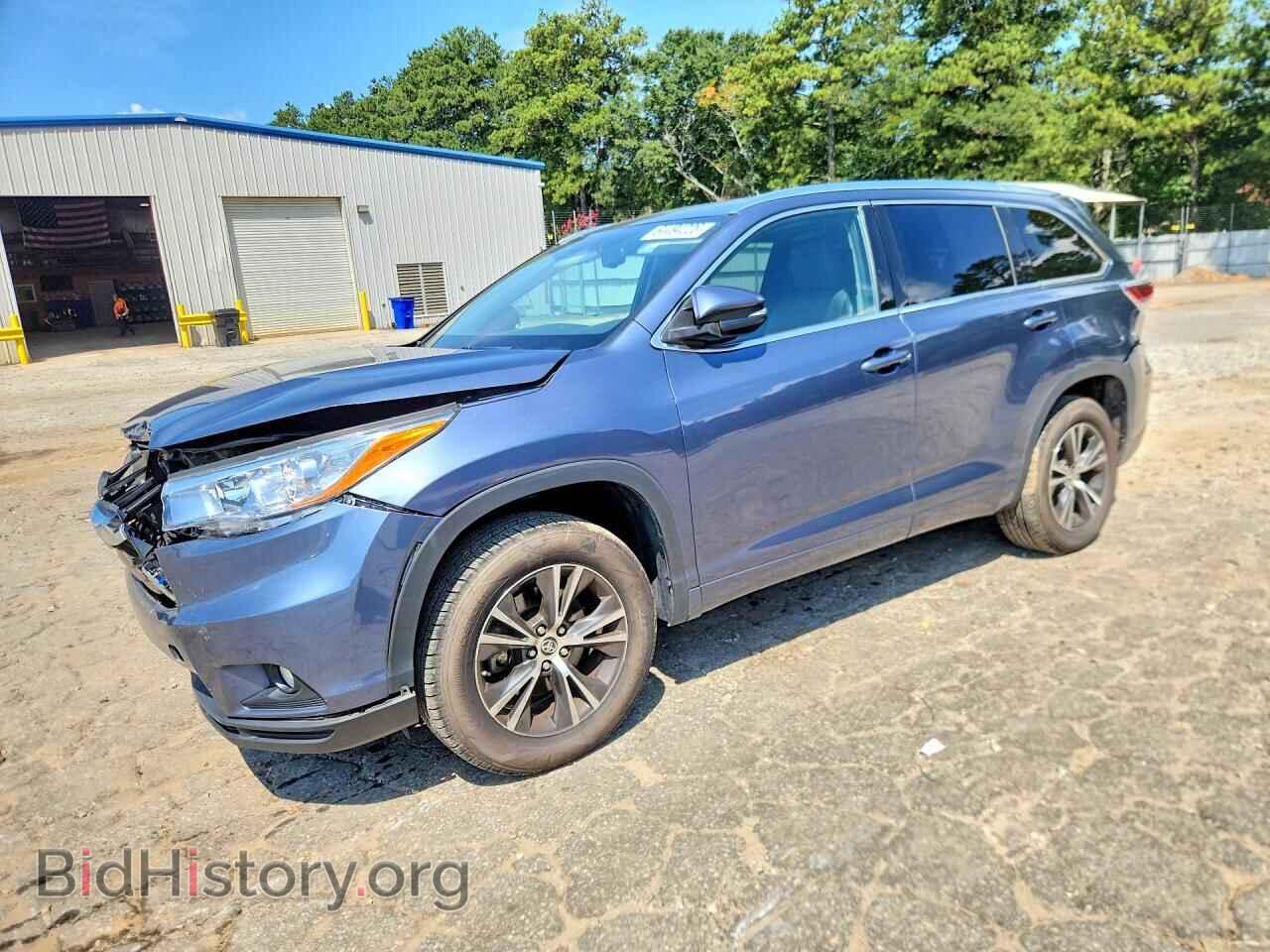 Photo 5TDKKRFHXGS121405 - TOYOTA HIGHLANDER 2016