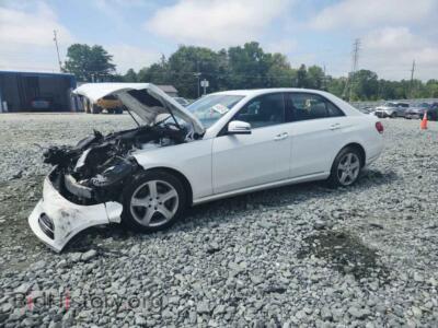2014 Mercedes-Benz E-CLASS 350 4MATIC, белый — VIN WDDHF8JB3EB054247, Copart
