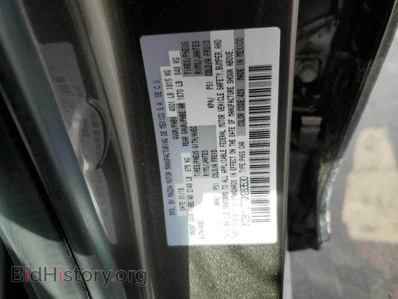 2016 MAZDA 3 - VIN: 3MZBM1U77GM283530 - Фото 10
