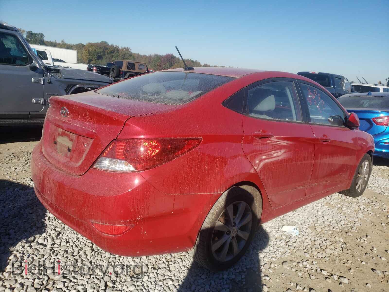 2014 HYUNDAI ACCENT - VIN: KMHCU4AEXEU719285 - Фото 4