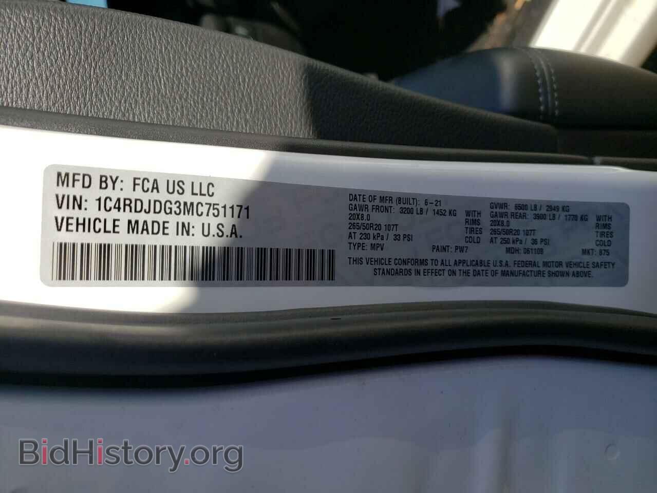 2021 DODGE DURANGO - VIN: 1C4RDJDG3MC751171 - Photo 10