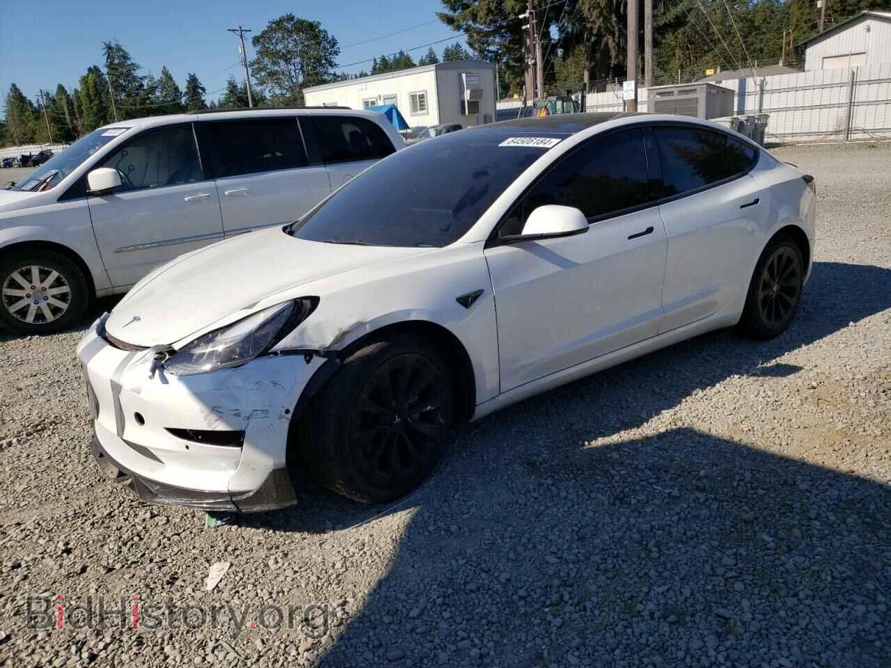 Photo 5YJ3E1EA1NF205129 - TESLA MODEL 3 2022