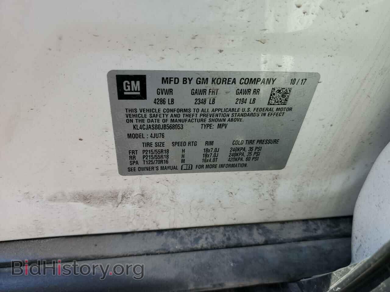 2018 BUICK ENCORE - VIN: KL4CJASB0JB568053 - Photo 12