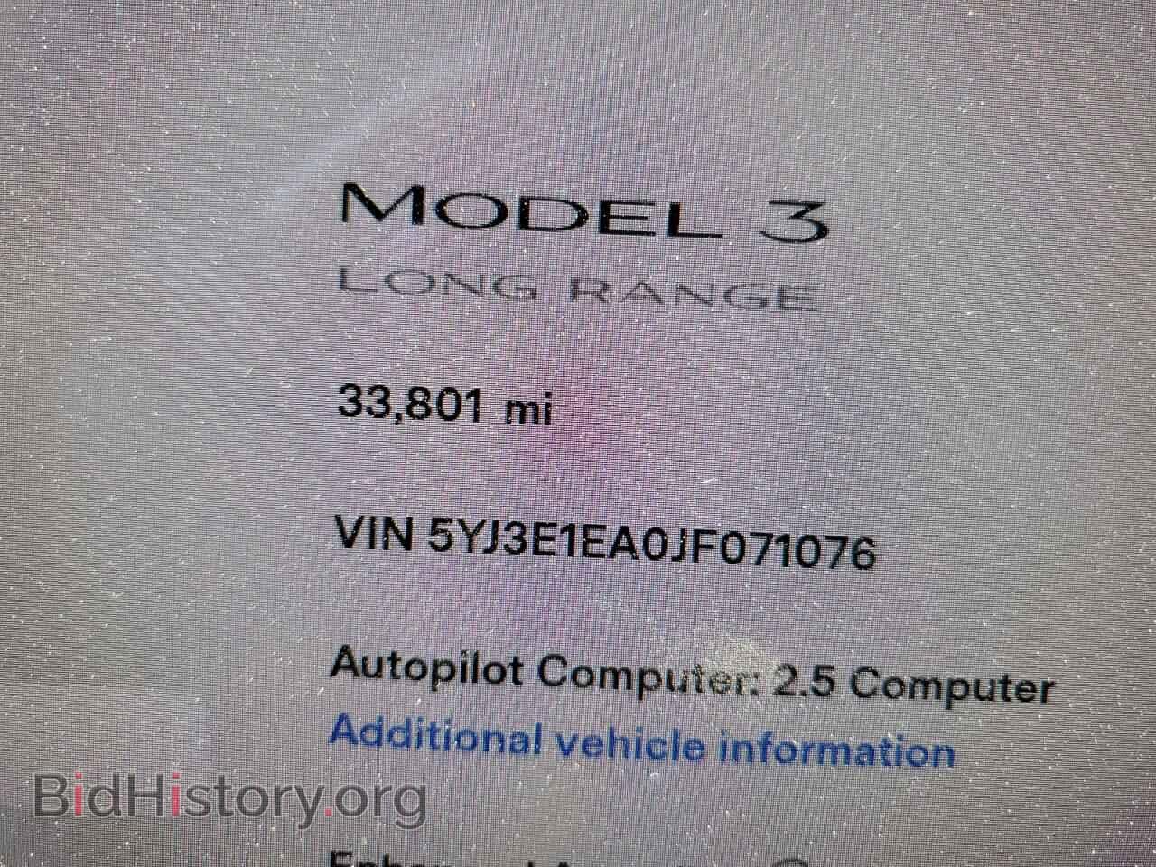 2018 TESLA MODEL 3 - VIN: 5YJ3E1EA0JF071076 - Фото 8