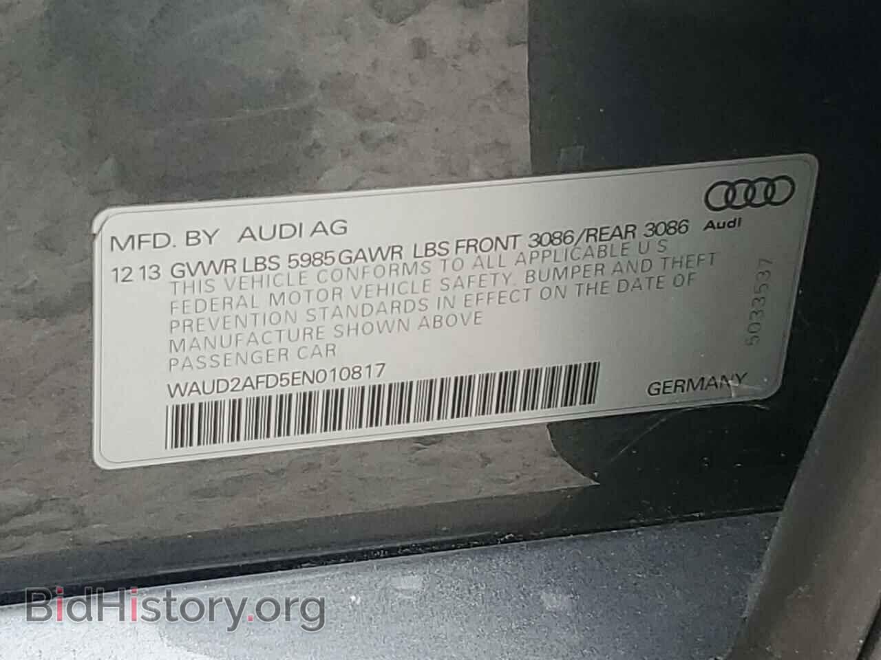 2014 AUDI S8 - VIN: WAUD2AFD5EN010817 - Photo 12