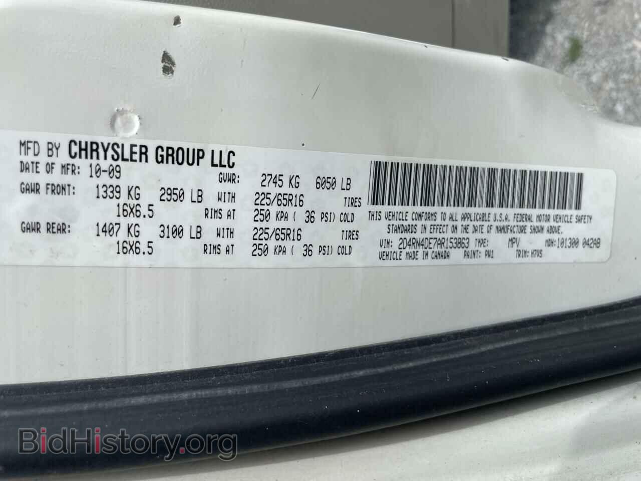 2010 DODGE CARAVAN - VIN: 2D4RN4DE7AR153863 - Фото 10