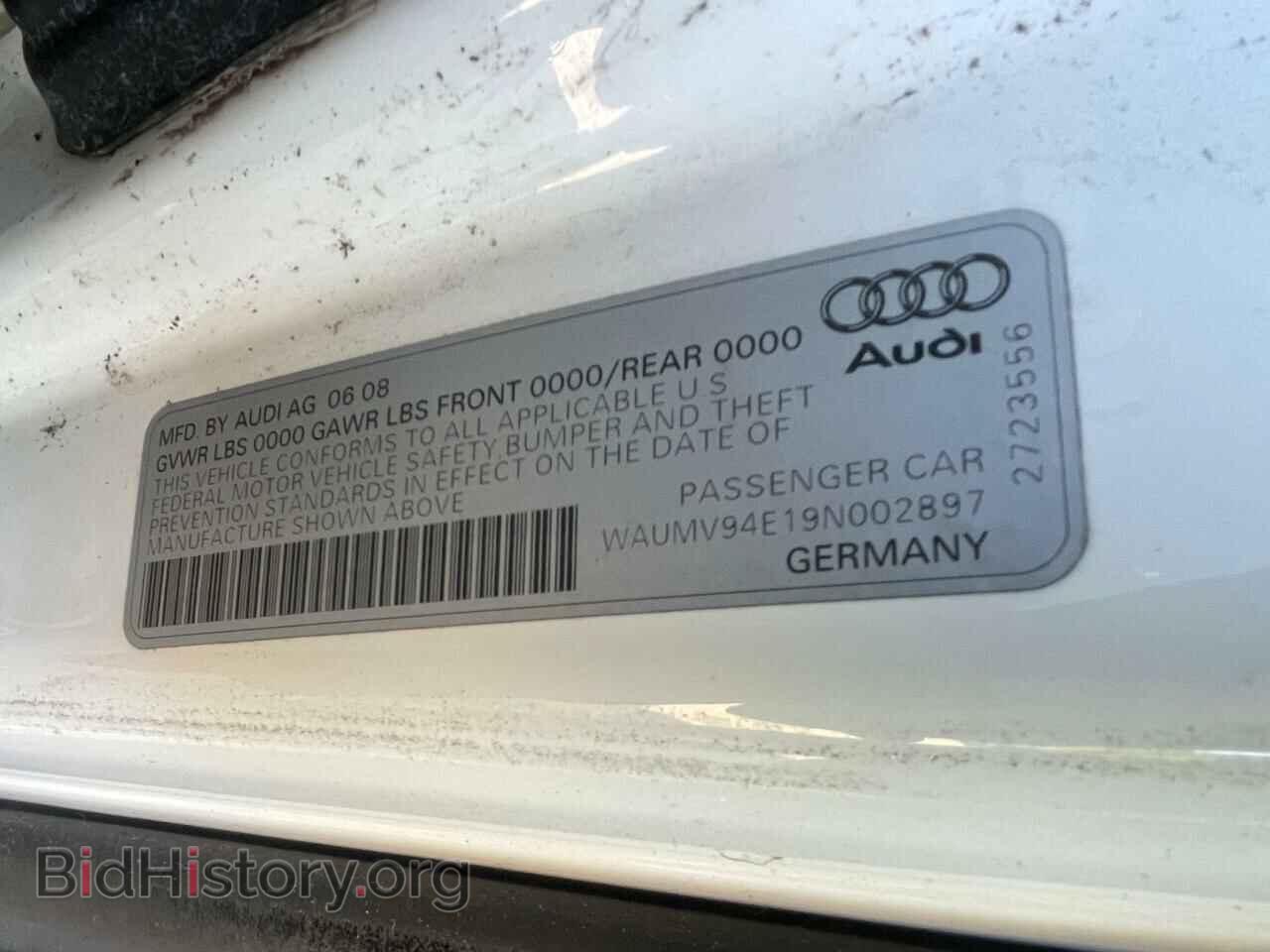 2009 AUDI A8 - VIN: WAUMV94E19N002897 - Photo 10