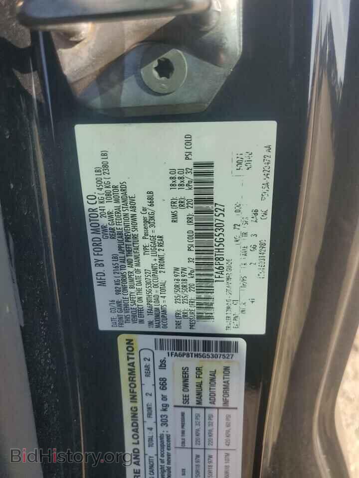 2016 FORD ALL Models - VIN: 1FA6P8TH5G5307527 - Фото 12