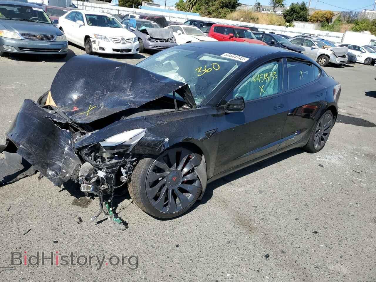 Photo 5YJ3E1EC2NF144259 - TESLA MODEL 3 2022