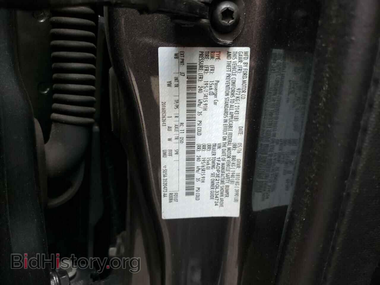 2016 FORD FOCUS - VIN: 1FADP3E21GL334724 - Фото 12