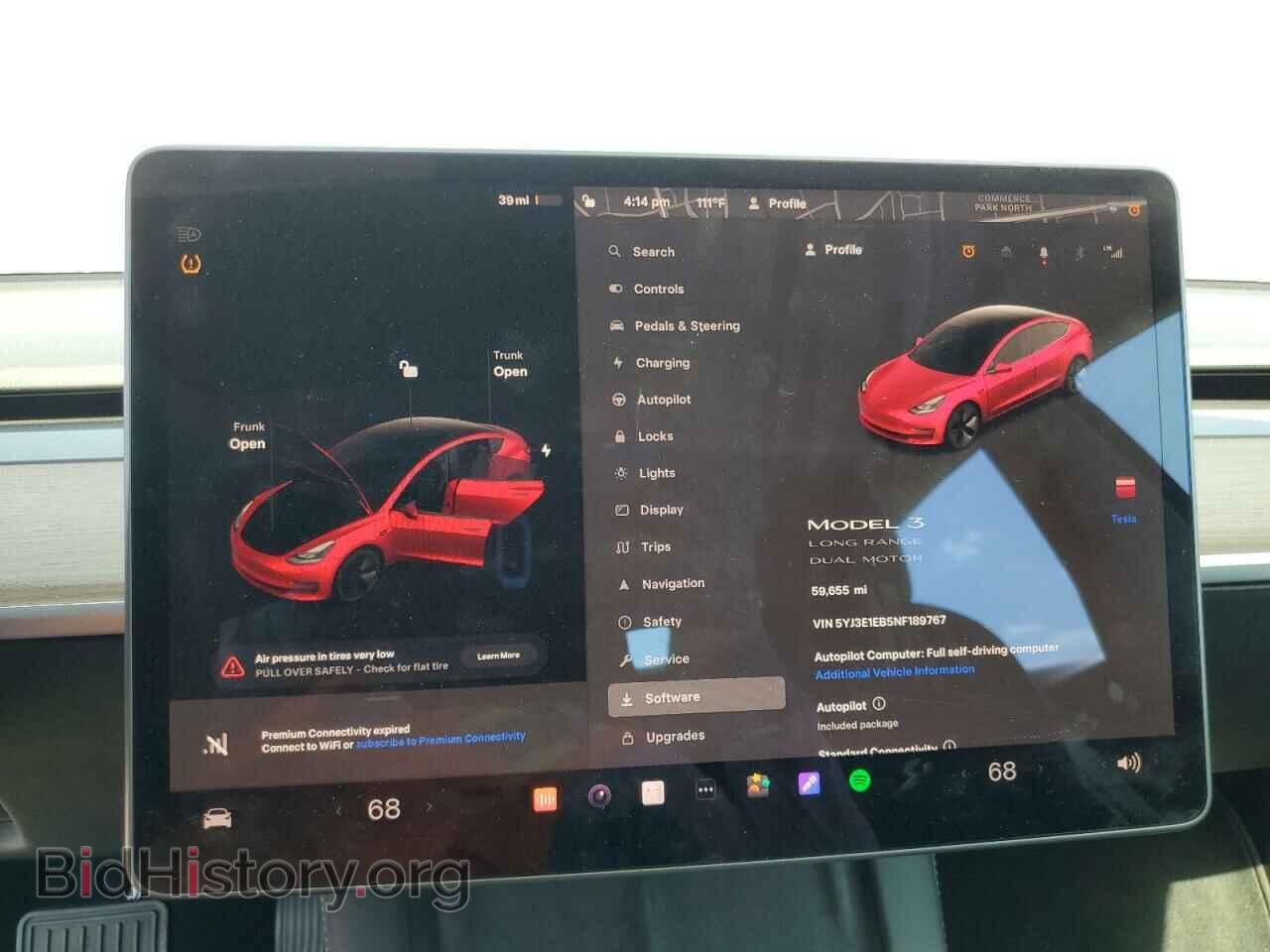 2022 TESLA MODEL 3 - VIN: 5YJ3E1EB5NF189767 - Фото 9