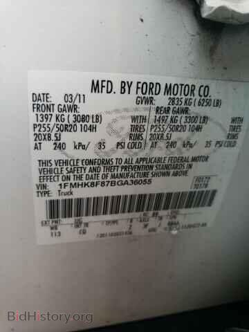 2011 FORD EXPLORER - VIN: 1FMHK8F87BGA36055 - Фото 13