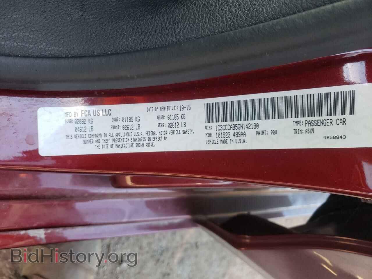 2016 CHRYSLER 200 - VIN: 1C3CCCAB5GN142190 - Photo 10