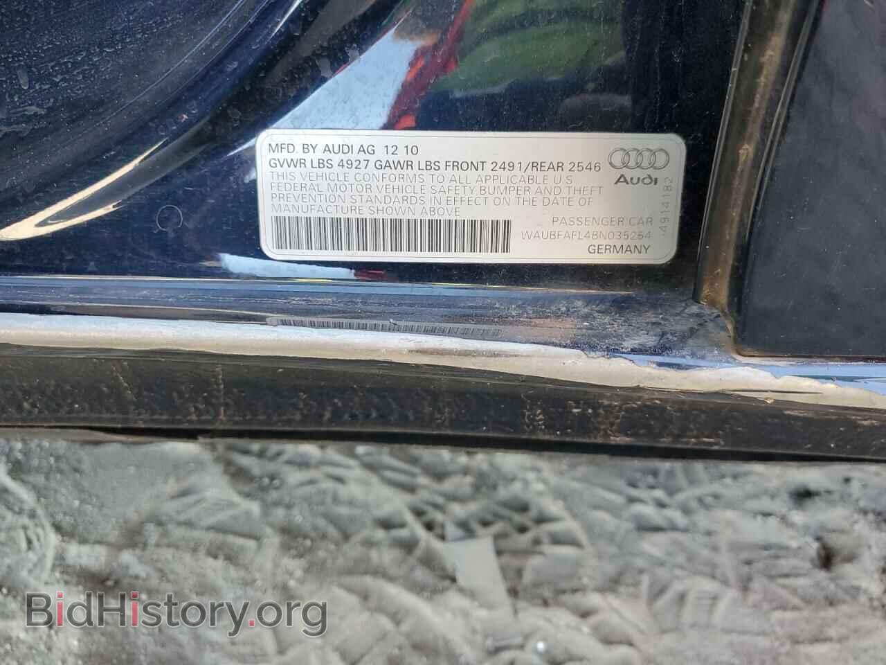 2011 AUDI A4 - VIN: WAUBFAFL4BN035254 - Photo 10
