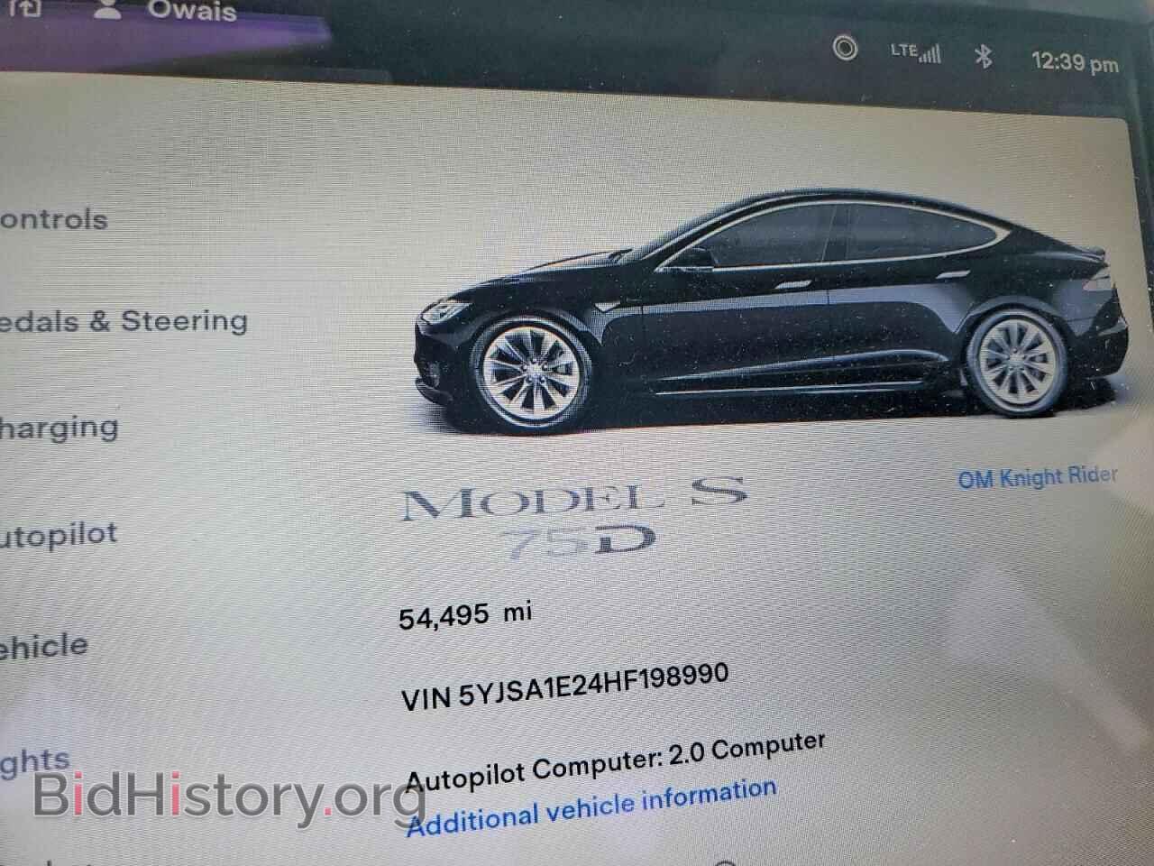 2017 TESLA MODEL S - VIN: 5YJSA1E24HF198990 - Photo 9