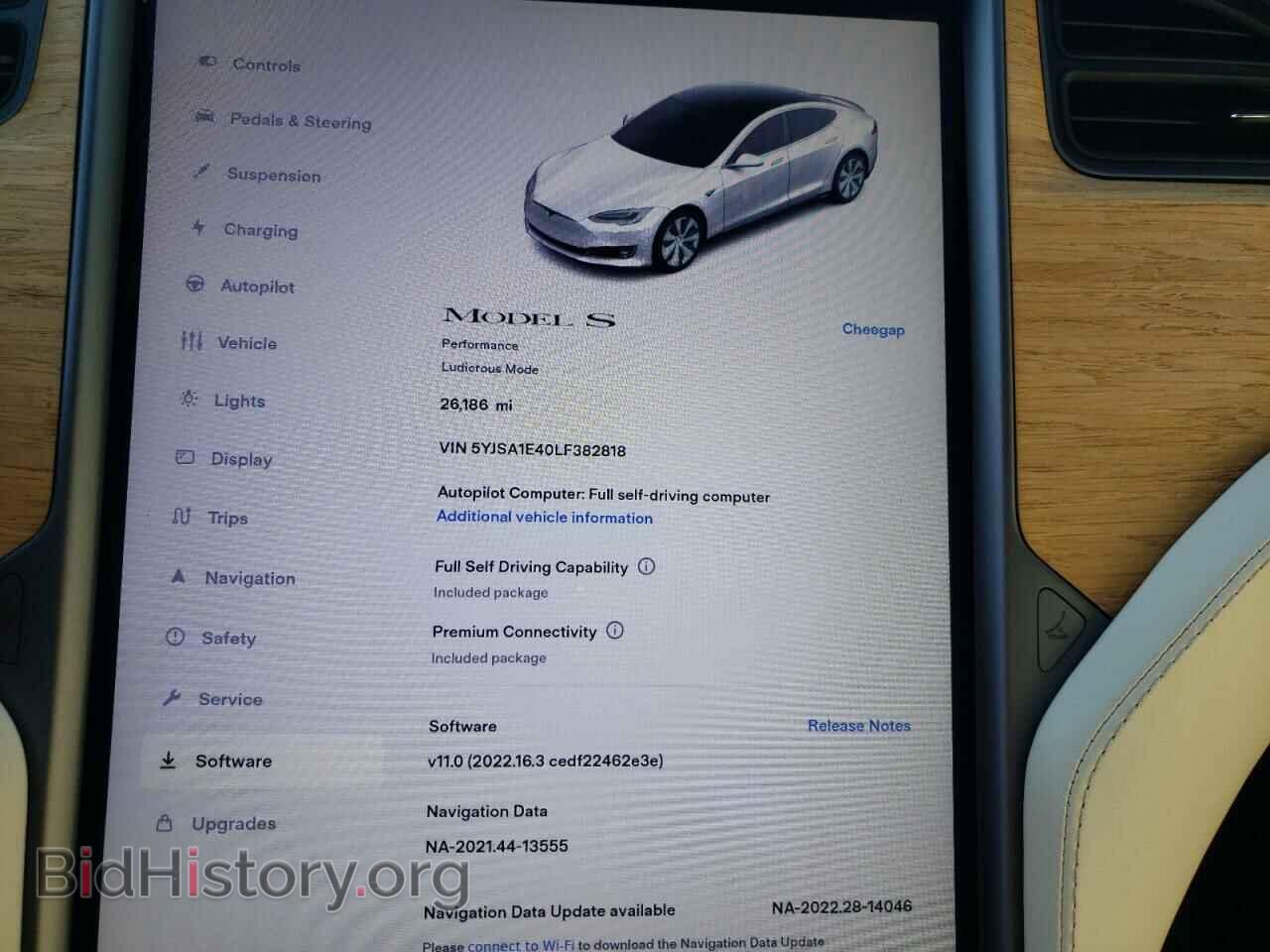 2020 TESLA MODEL S - VIN: 5YJSA1E40LF382818 - Photo 8