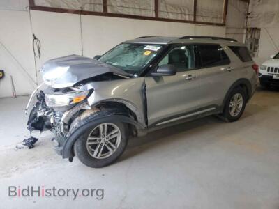 2021 Ford EXPLORER XLT, silver — VIN 1FMSK8DH2MGA55253, Copart