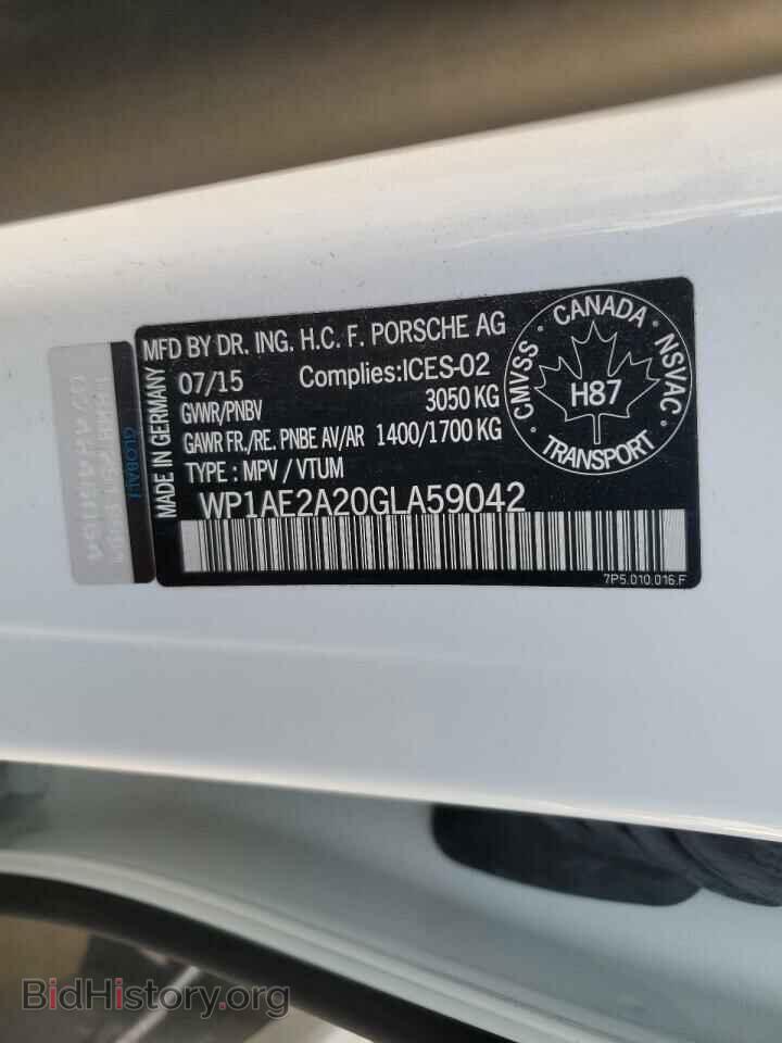 2016 PORSCHE CAYENNE - VIN: WP1AE2A20GLA59042 - Фото 13